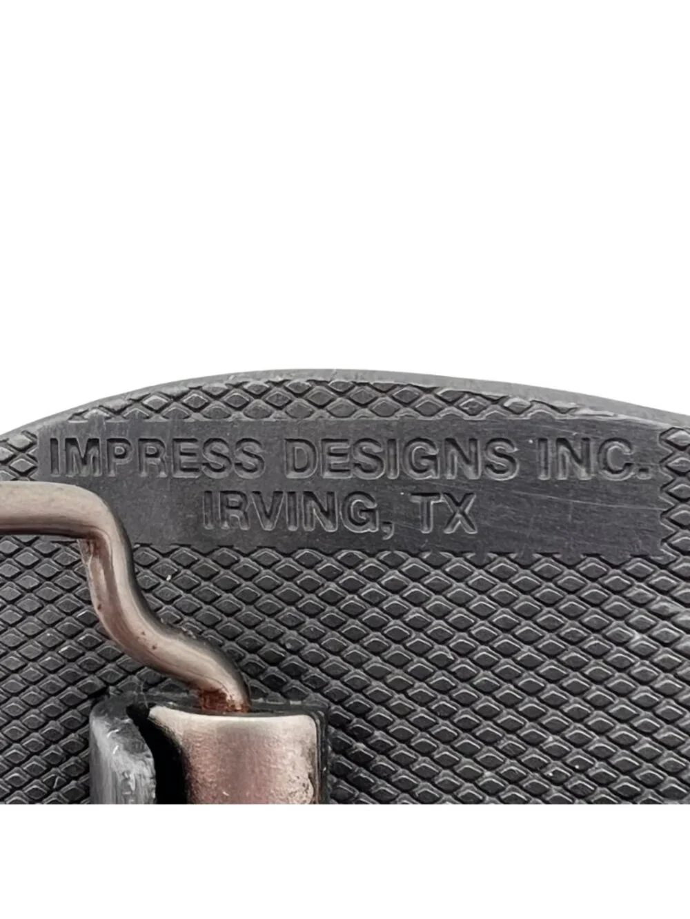 Vintage WBAP Radio 820 Belt Buckle By Impress Designs Inc. Irving Texas CD Hit